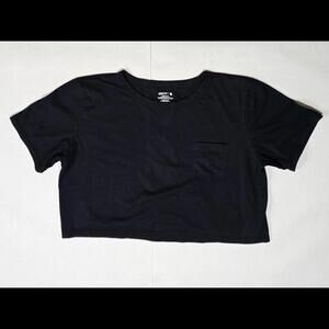 Jockey Women's Crop Top T-Shirt Black XL